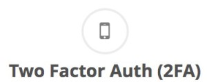 Two factor auth